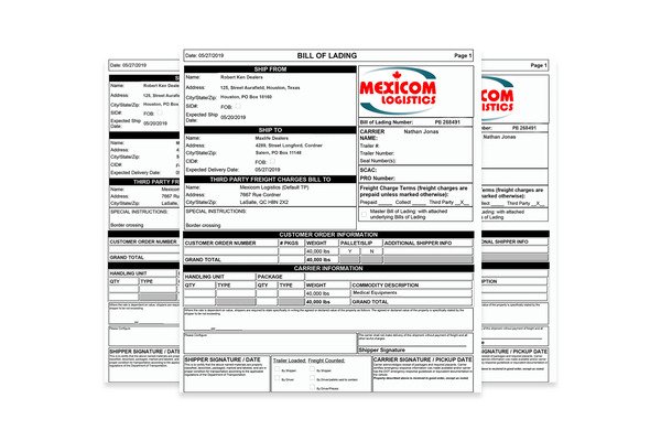 Bill of Lading