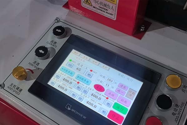 Double-track non-stretch flat bag making machine PLC