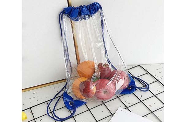 Drawstring-style Plastic Backpack Bag