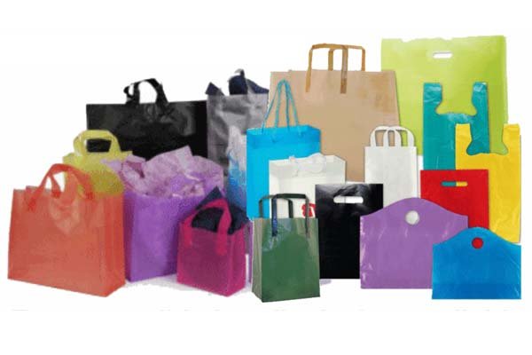 All styles plastic handle bags