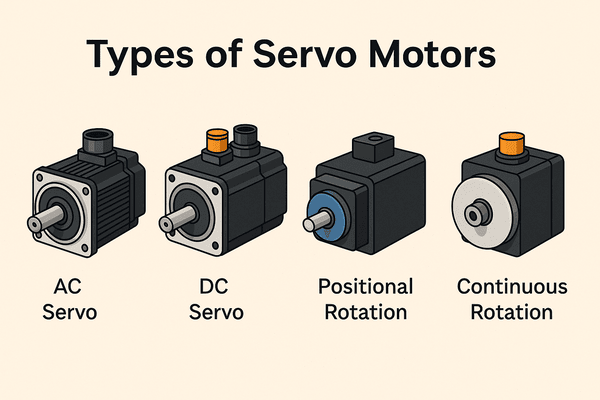 different types of servo motors