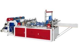 Double-track non-stretch flat bag making machine